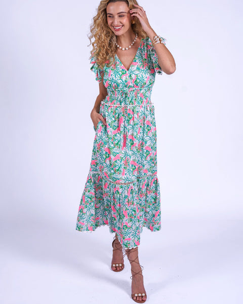 Misha Dress Pink Parrot - shopatstocks