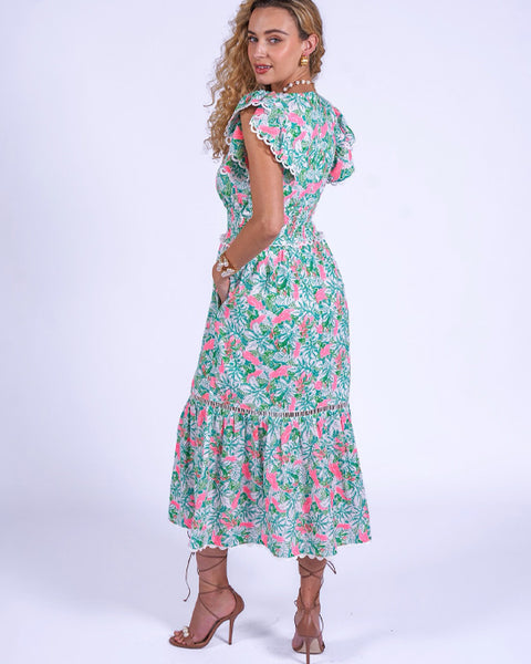 Misha Dress Pink Parrot - shopatstocks