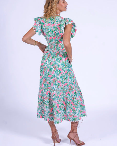 Misha Dress Pink Parrot - shopatstocks