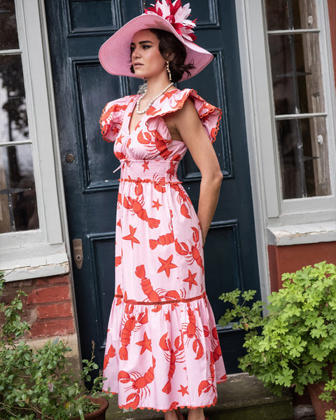 Misha Dress Red Lobster - shopatstocks