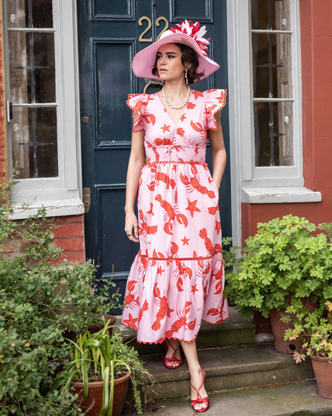 Misha Dress Red Lobster - shopatstocks
