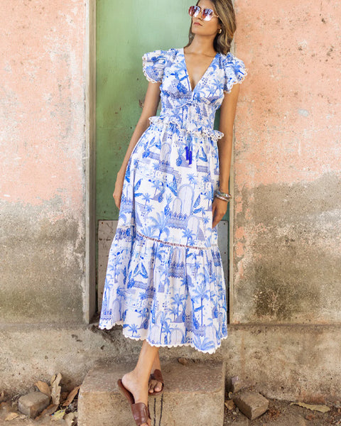 Misha Dress Paradise Blue