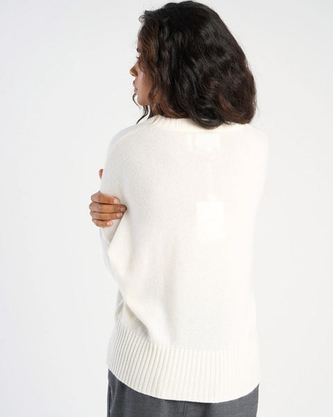 Monptilya Cashmere Crew Jumper Milk