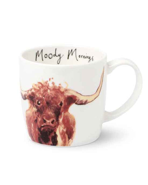 Moody Mornings Cow Mug