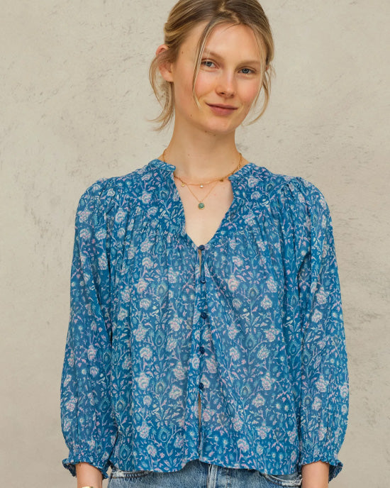 Myla Print Cotton Top Long Sleeve Multi - shopatstocks