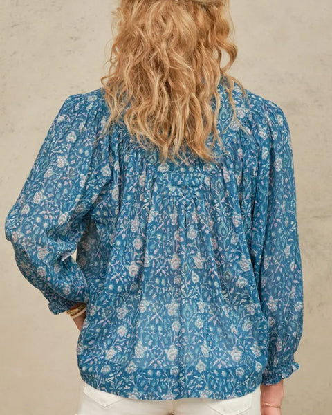 Myla Print Cotton Top Long Sleeve Multi - shopatstocks