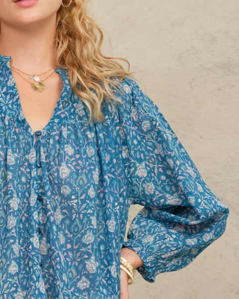 Myla Print Cotton Top Long Sleeve Multi - shopatstocks