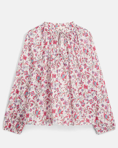Nicoliana Shirt Cream Floral Haven - shopatstocks