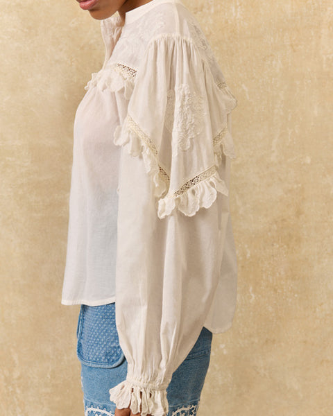 Noelianne Shirt Off White - shopatstocks