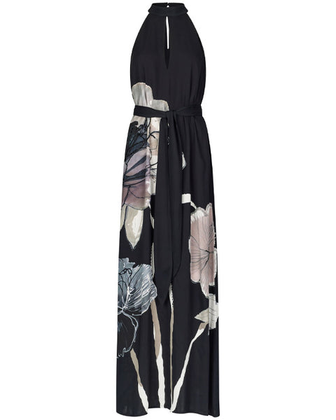 Nola Halerneck Dress Fleur Solitaire Coal