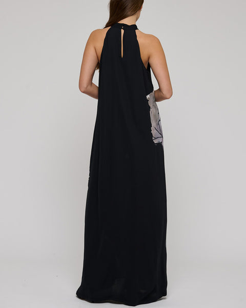 Nola Halerneck Dress Fleur Solitaire Coal
