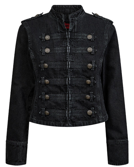 Nubille Fitted Denim Jacket Black