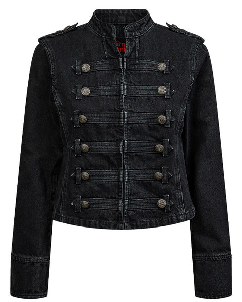 Nubille Fitted Denim Jacket Black