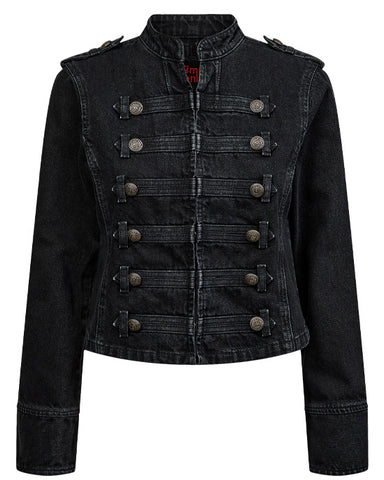 Nubille Fitted Denim Jacket Black