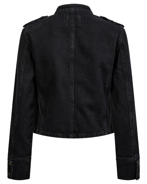 Nubille Fitted Denim Jacket Black