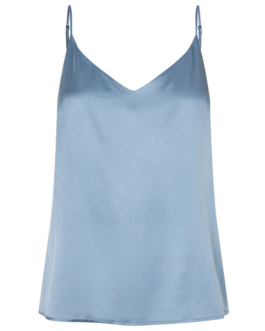 Octavie Silk Strap Top Harbour