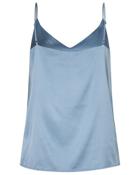 Octavie Silk Strap Top Harbour