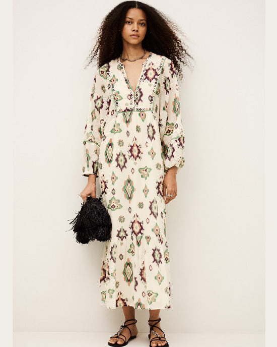 Oelia Dress Ecru - shopatstocks