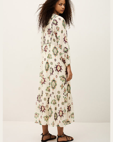 Oelia Dress Ecru - shopatstocks