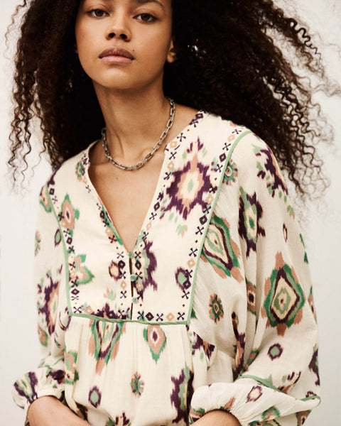 Oelia Dress Ecru - shopatstocks