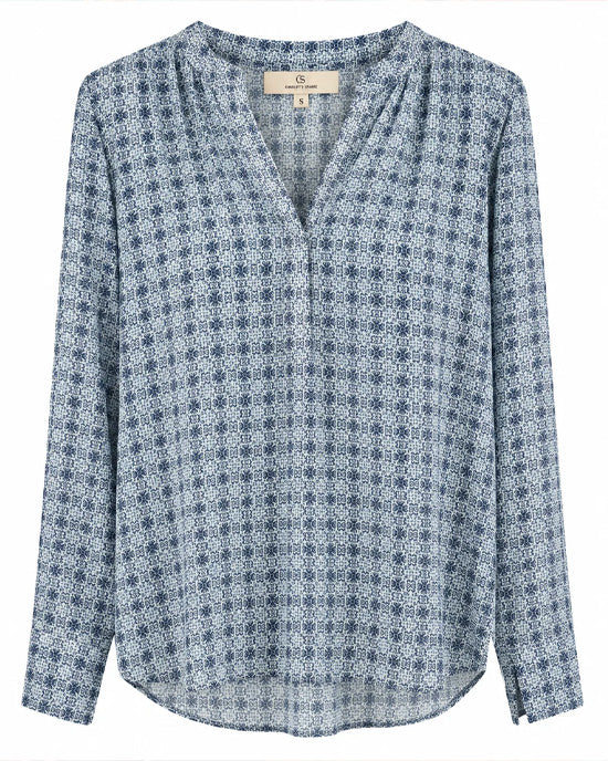 Oui Shirt Pin Blue