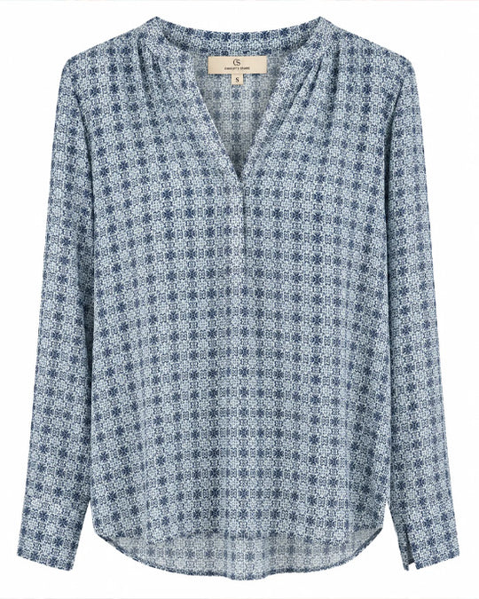 Oui Shirt Pin Blue