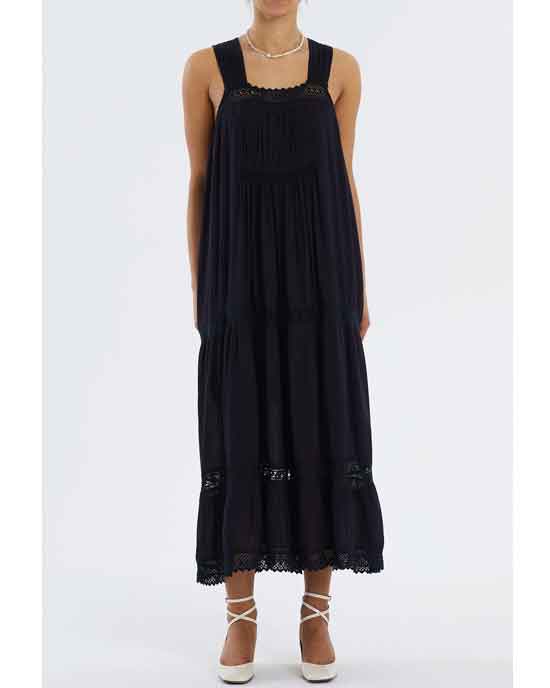 Quincy Dress Washed Black