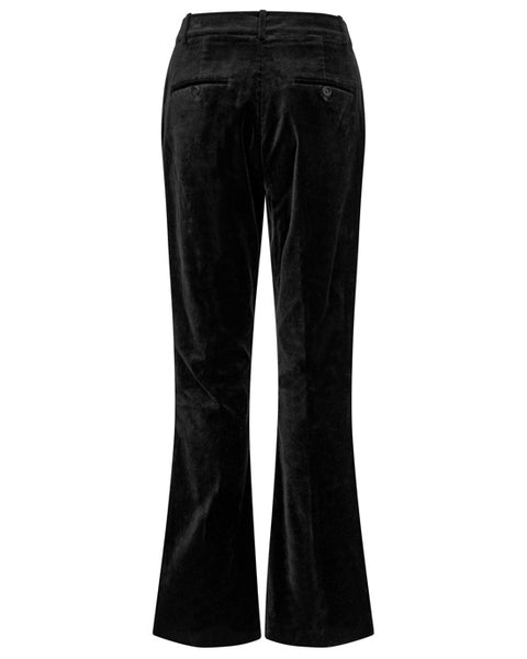 Rihanna Black Velvet Flared pants