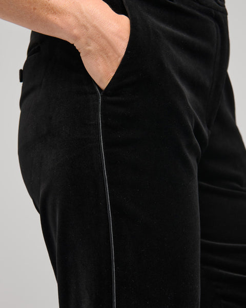 Rihanna Black Velvet Flared pants