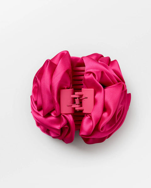 Rosia Flower Hair Claw Hot Pink