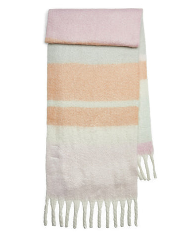 Ruline Long Scarf Prism Pink Check