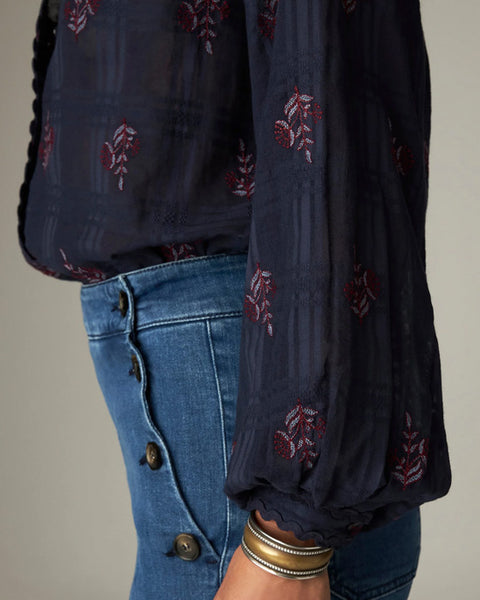 Sabine Blouse Blue Romance