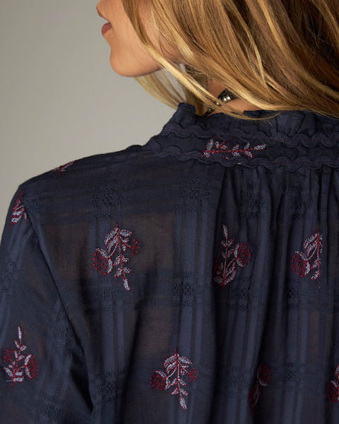 Sabine Blouse Blue Romance