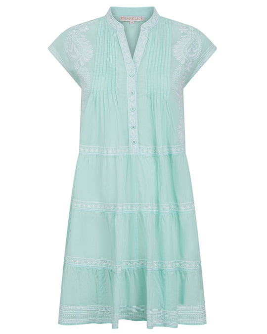 Sabina Dress Mint/White