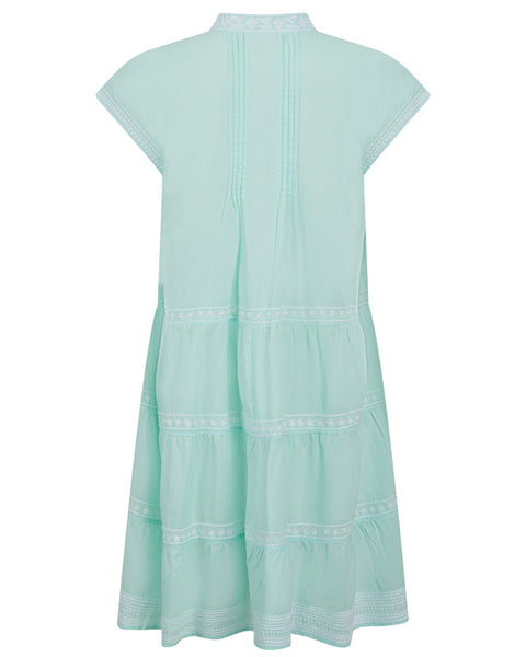 Sabina Dress Mint/White