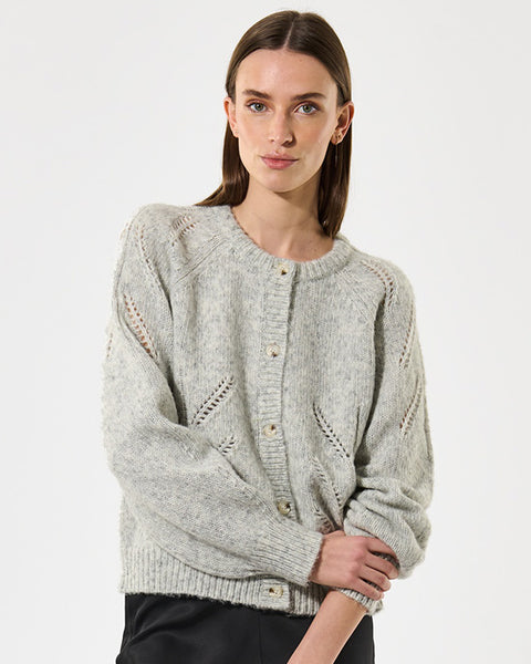 Samar Cardigan Grey Melange