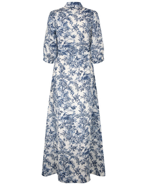 Salma Dress Royal Garden Ink - shopatstocks