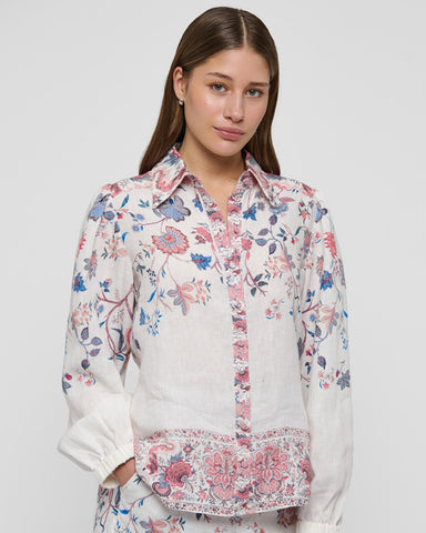 Sioma Shirt Grand Chintz Cream - shopatstocks