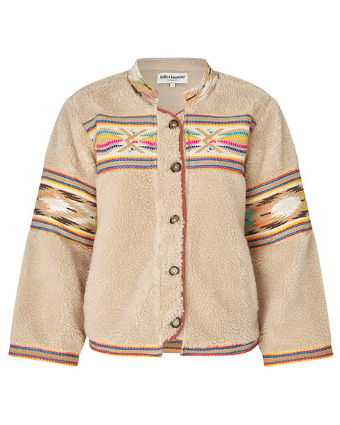 Siri Teddy Jacket Beige
