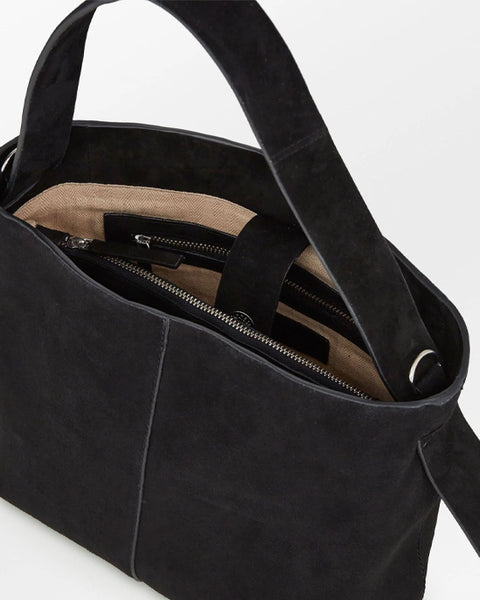 Suede Fraya Small Bag Black