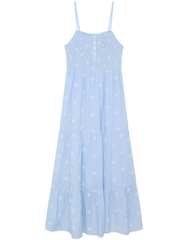 Sunny Etta Sky Blues Dress - shopatstocks