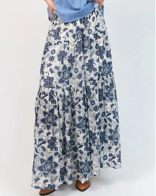 Sunset Maxi Skirt Blue