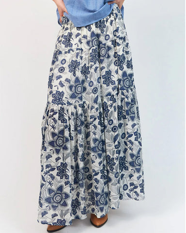 Sunset Maxi Skirt Blue - shopatstocks