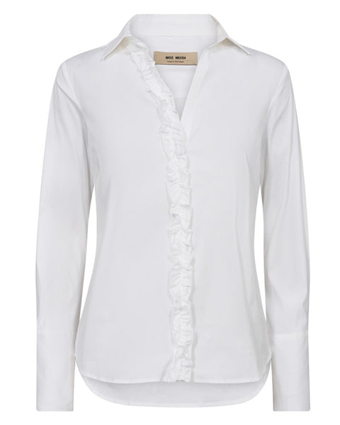 Sybel Satin Shirt White