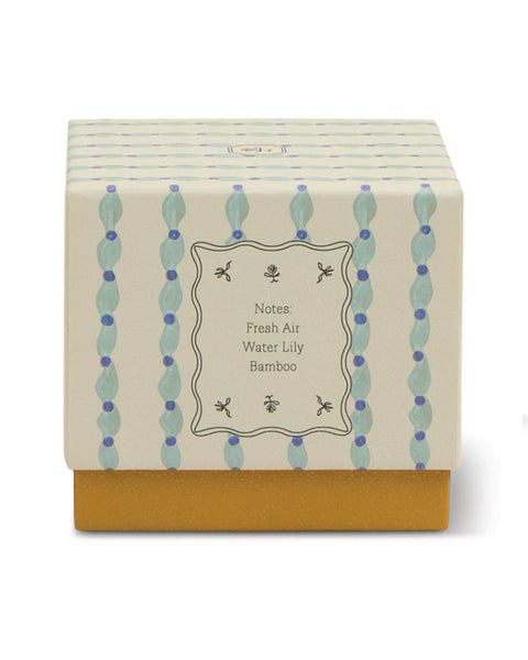 Tulip Blue and Ochre Glass Candle - Wisteria & Willow - shopatstocks