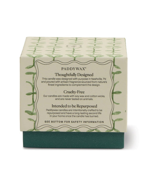 Tulip Green and Dark Green Glass Candle - Verbena & Lemongrass - shopatstocks