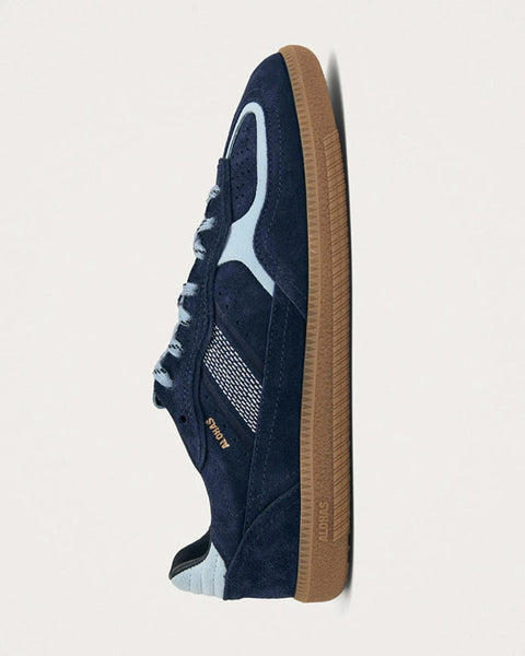 Rife Blue Tones Leather Sneakers - shopatstocks