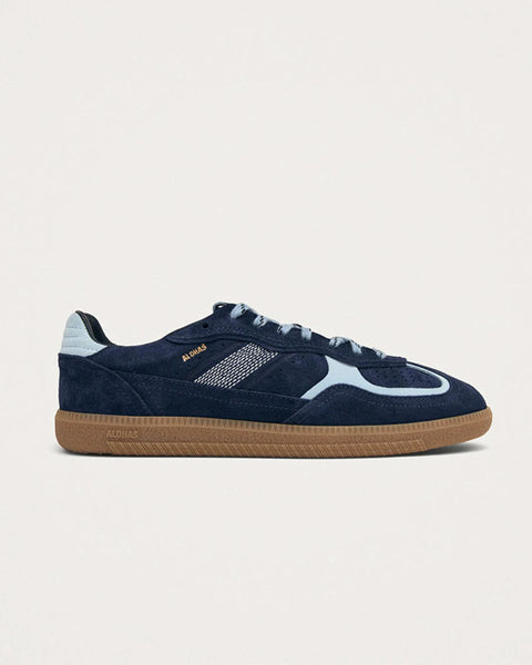 Rife Blue Tones Leather Sneakers - shopatstocks