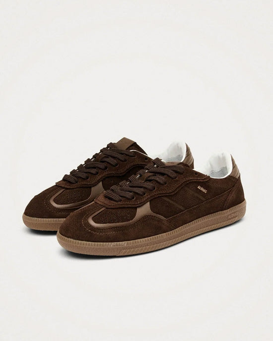 Rife Chocolate Brown Leather Sneakers - shopatstocks