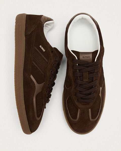 Rife Chocolate Brown Leather Sneakers - shopatstocks